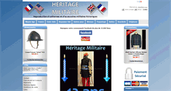 Desktop Screenshot of heritage-militaire.com